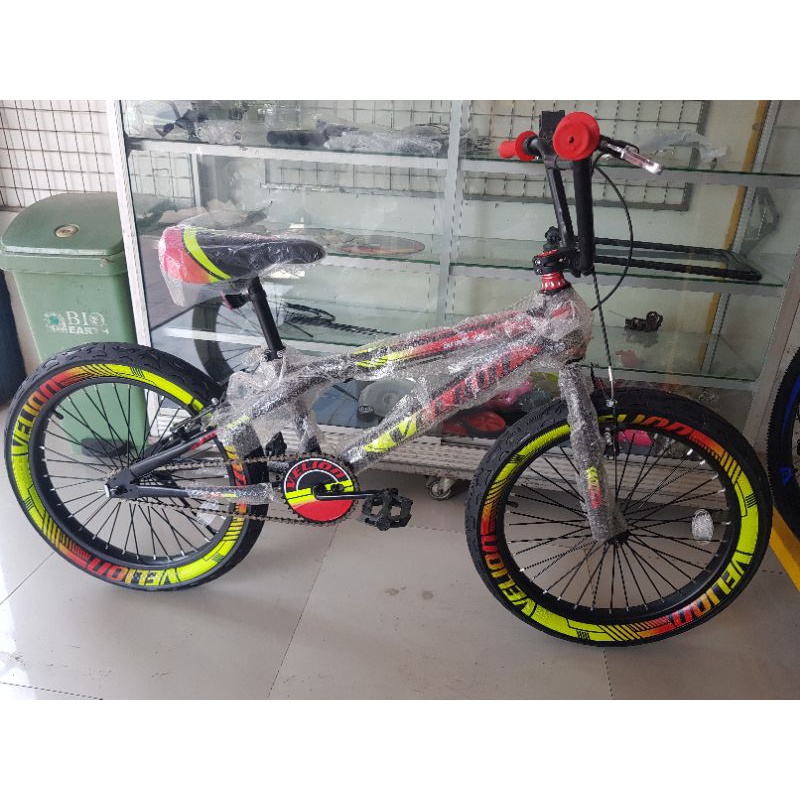 Sepeda BMX 20 inch VELION ( BAN JUMBO 3.0 ) ( Warna Merah / Red )