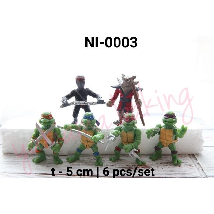 *****] NI-0003 Topper hiasan kue cake mainan ninja turtles kura kura