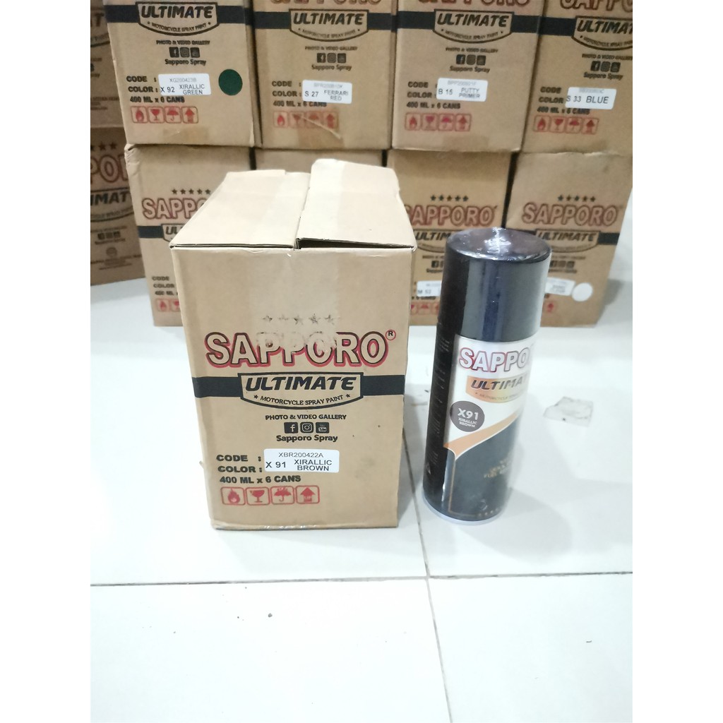 Cat Semprot Sapporo Ultimate X91 Xirallic Brown