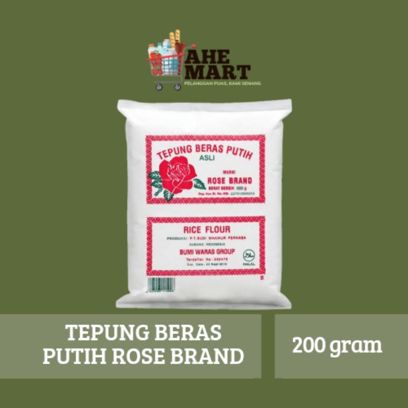 

Tepung beras rose brand 200gr