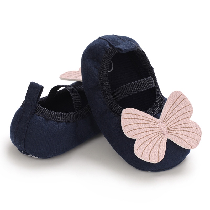 Sepatu Bayi Prewalker Perempuan Umur 0 - 12 Bulan Sepatu Flat Anak Bayi Perempuan Baby Prewaker Shoes Cewek Murah Umur 0 - 14 Bulan, umur 1 Tahun 0 - 6 Bulan Navy AK 02