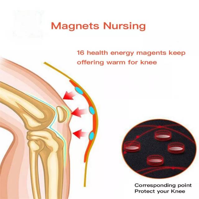 Tipe2 Terapi Lutut Tourmaline Selfheating Hot Magnetic Knee Pad Terapi Pemanas Dengkul Knee Support