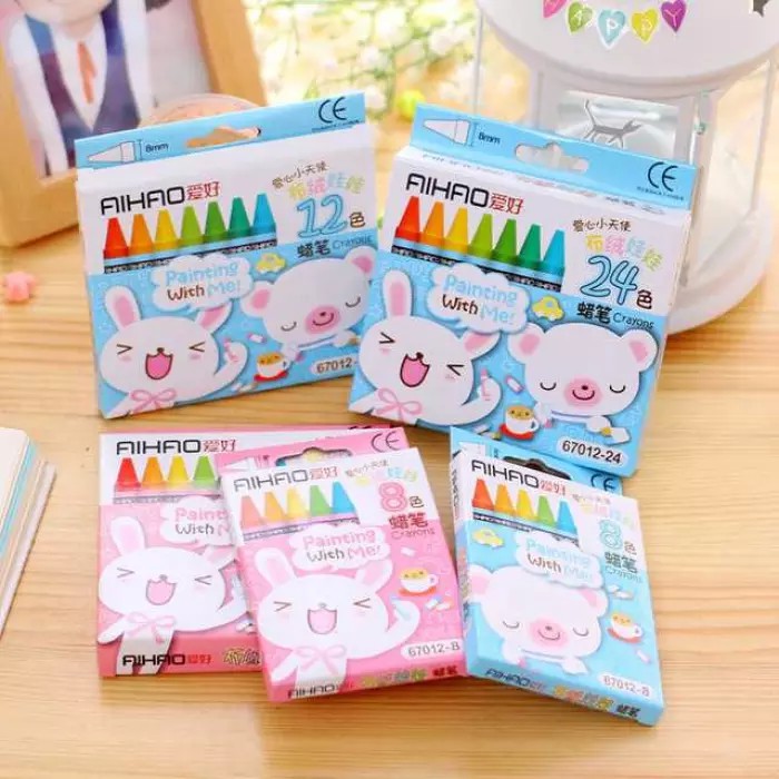 

crayon 12 warna karakter lucu