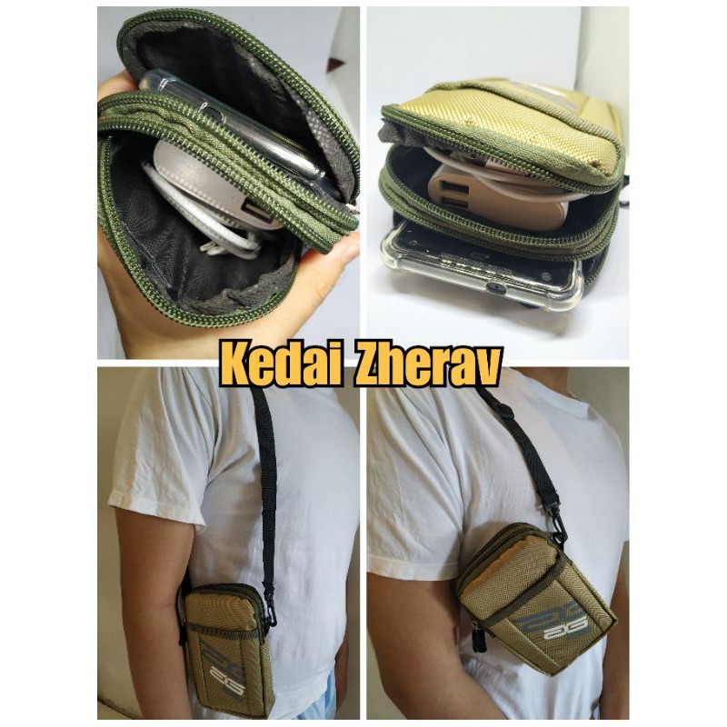 tas selempang tas hp pria import bahan anti air 4 warna