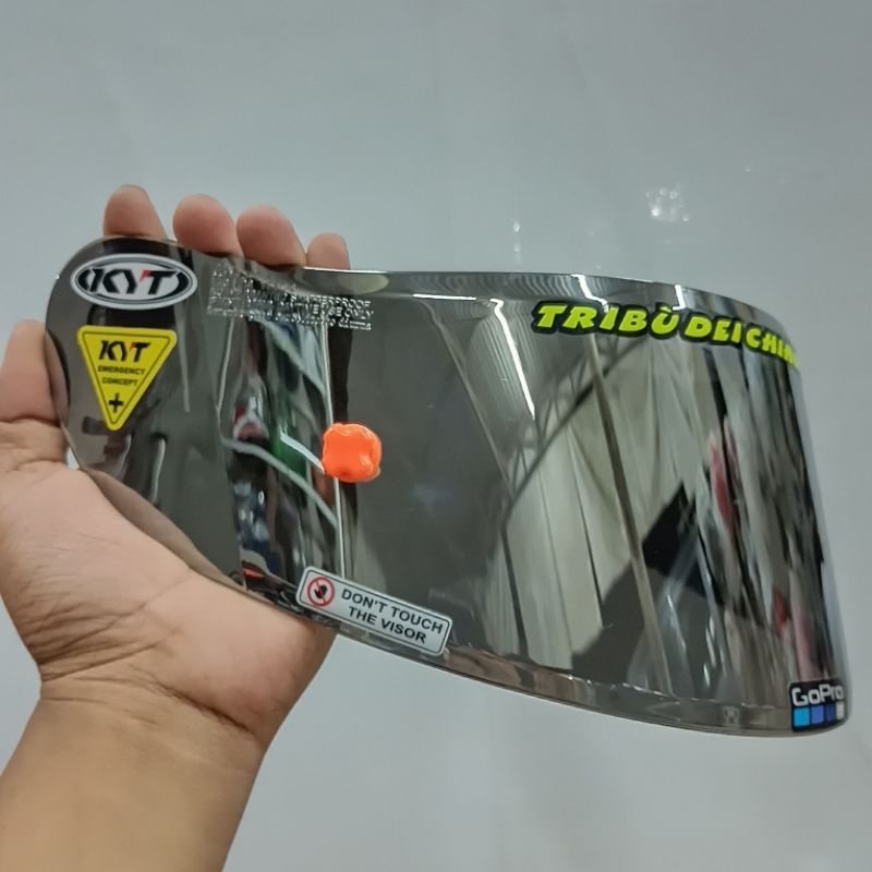 [ COD ] Flat visor kyt rc7 kyt r10 kyt k2rider hitam smoke + clear kaca helm KYT rc7 KYT r10