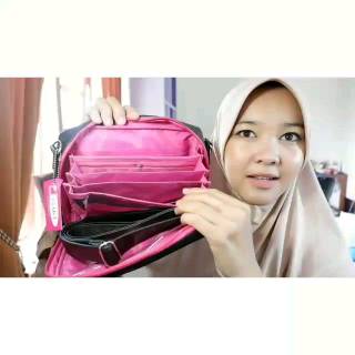 Ready stok Sling Bag kantong  ajaib hitam tas  una 