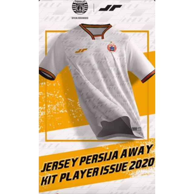 Jersey Away Original Persija Player Issue Authentic 2020 - Free Box dan Sertifikat