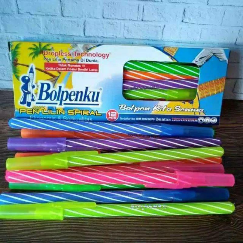 

pulpen lilin merk bulpenku isi 12 pcs