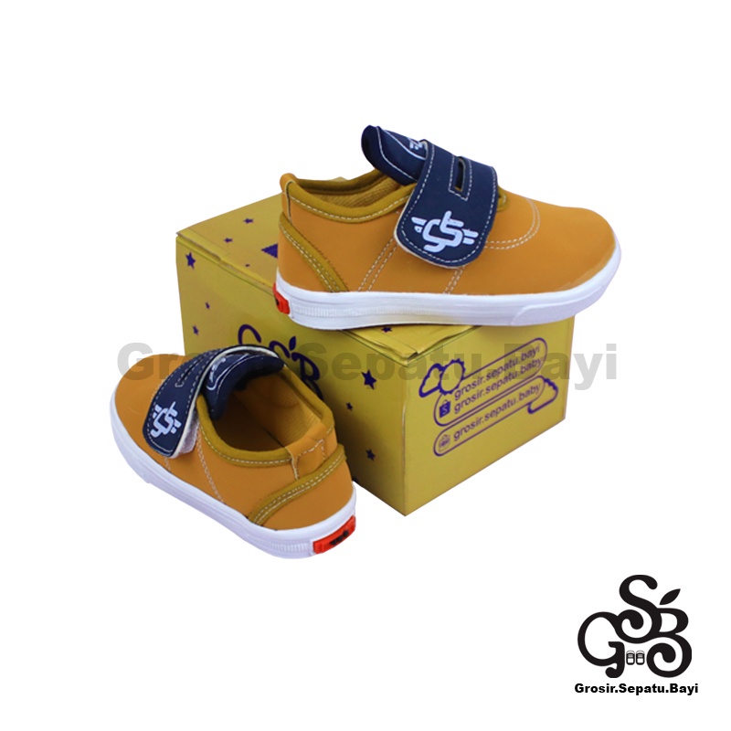 sepatu sneakers anak sepatu anak laki laki sepatu anak perempuan model casual ethan kids kunyit polos ringan  fleksibel &amp; Anti Slip