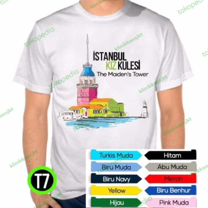 BAJU istanbul - KAOS SOUVENIR TURKEY ISTANBUL - TSHIRT SUVENIR TURKI 9