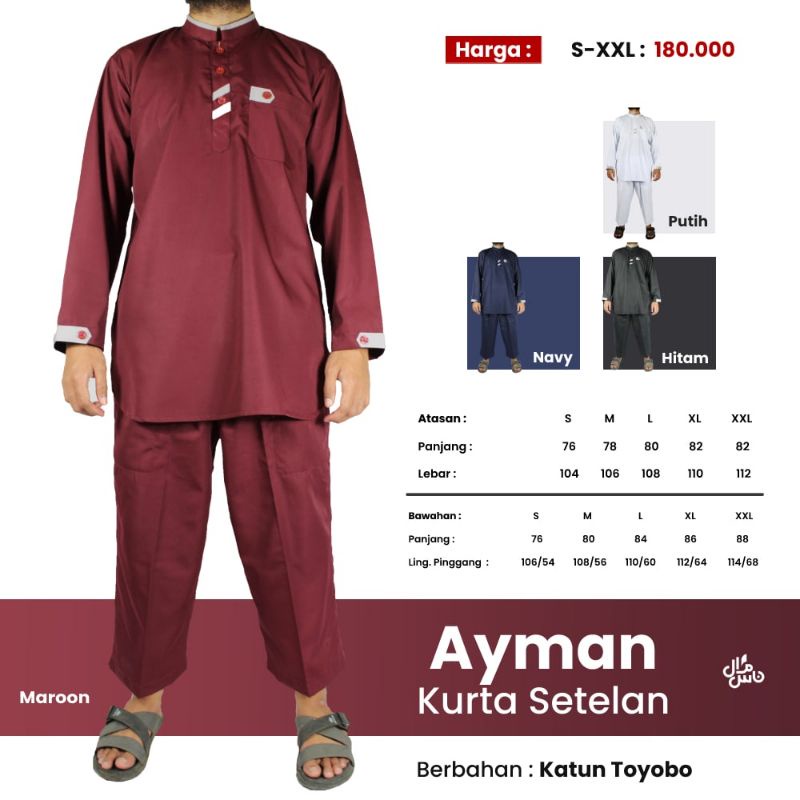 KURTA AYMAN SETELAN GAMIS PREMIUM BERKUALITAS