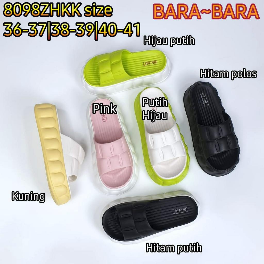 BARA BARA ORIGINAL jelly sandal karet wedges empuk murah selop import sendal wanita 8098ZHKK