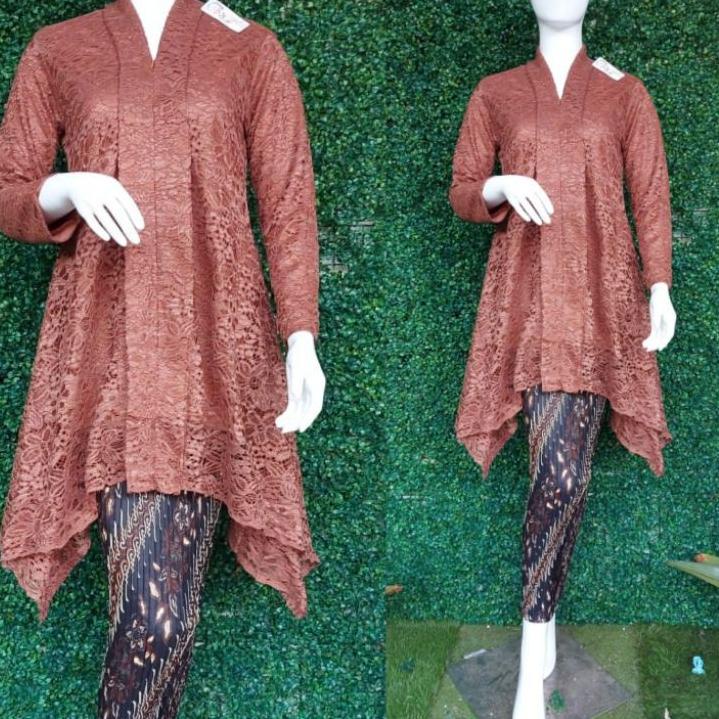 ♪ Setelan Kebaya Brokat / Kartini Brokat / Kebaya Modern /Kebaya Busui /Setelan Kebaya/ Ajc Kebaya ❀