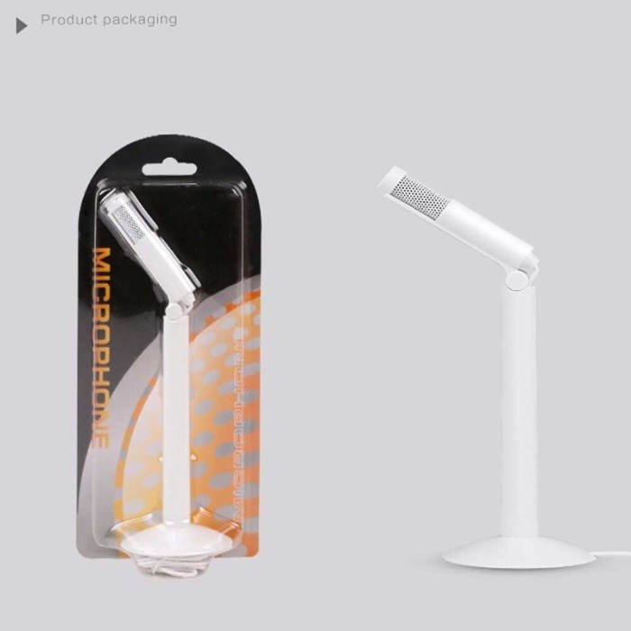 Microphone Andoer Gaming Meja for Laptop 3.5mm with Stand Mount SF-950