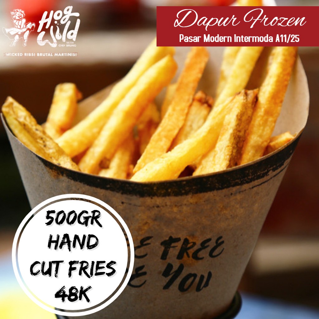 

Hand Cut Fries 500gr Frozen