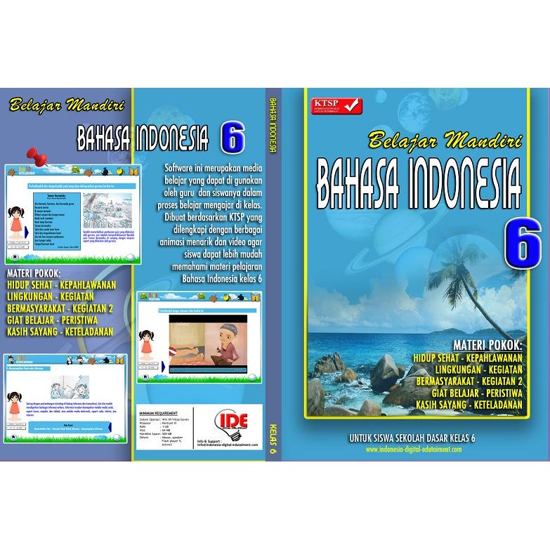 CD Pelajaran BAHASA INDONESIA kelas 6 SD KTSP