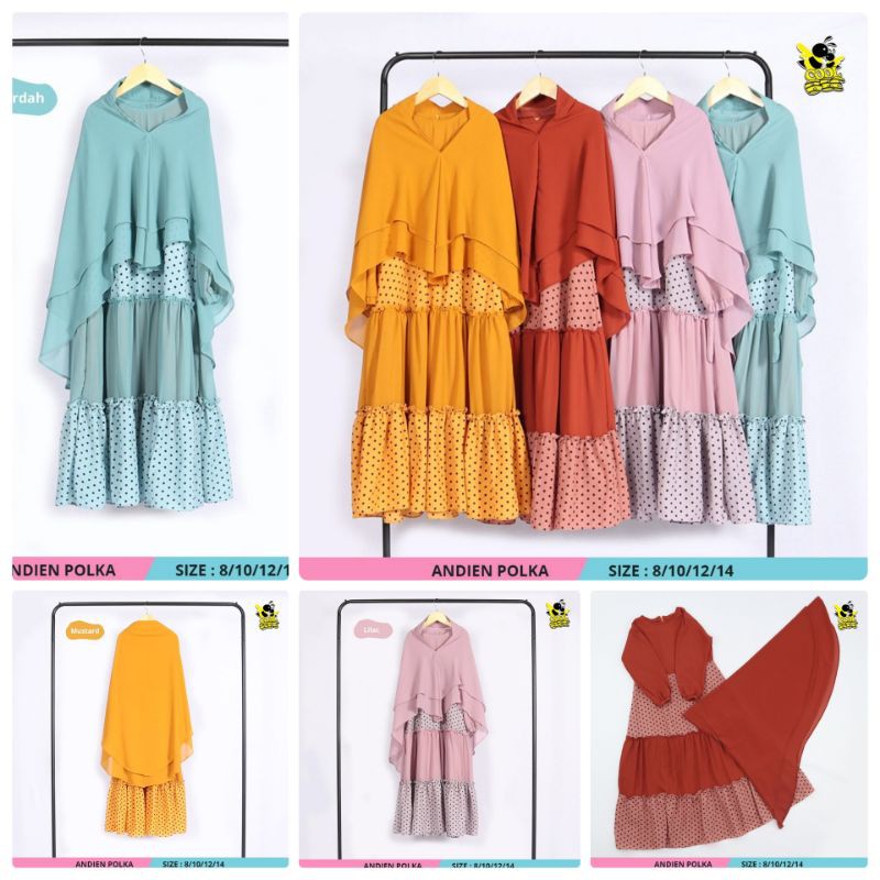 Harga Setelan Gamis Anak Remaja Baju Muslim Gamis Andien Polka by
Coolbee