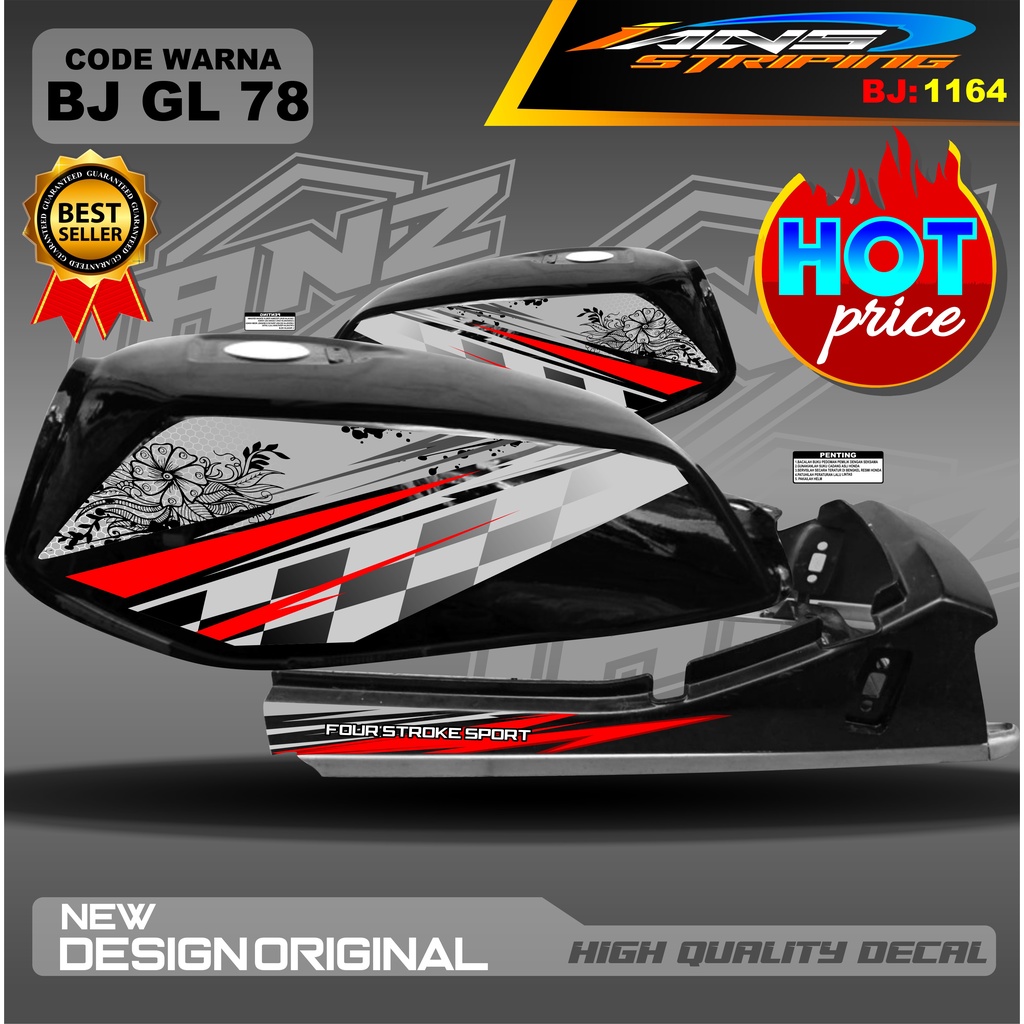 STICKER LIS BODY GL / VARIASI STRIPING GL PRO