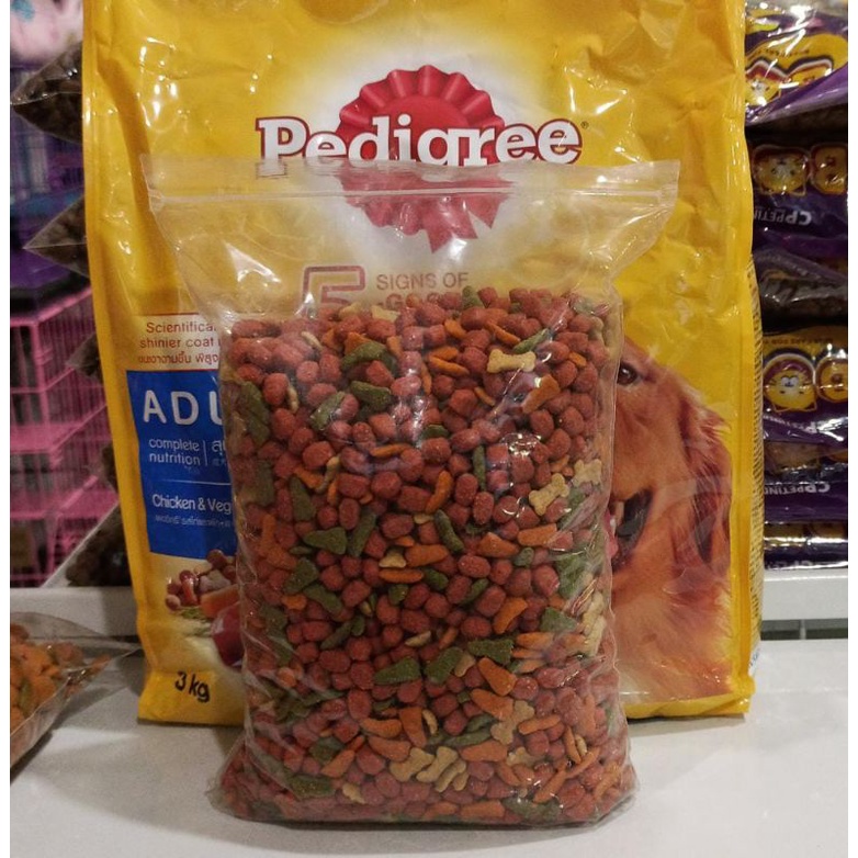 EKSPEDISI pedigree beef &amp; chicken vegetable 10kg repack / makanan anjing pedigree