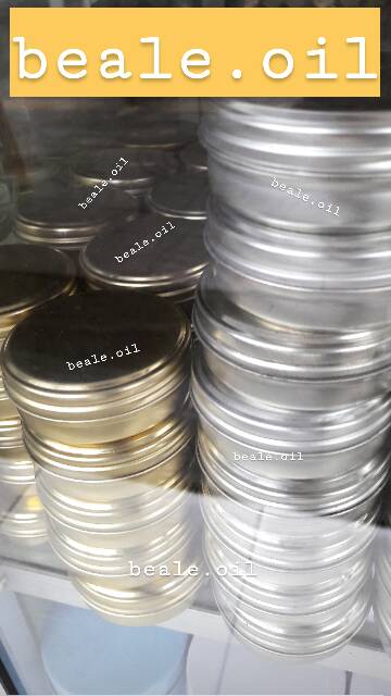 Pot Aluminium - Lipbalm Container Liptint tube Kaleng Pomade Aluminium Kaleng Alumunium Wadah Pomade