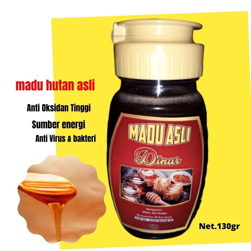 

Madu Hutan Murni Asli Tanpa Campuran Merk Dinar Netto 130 Gr