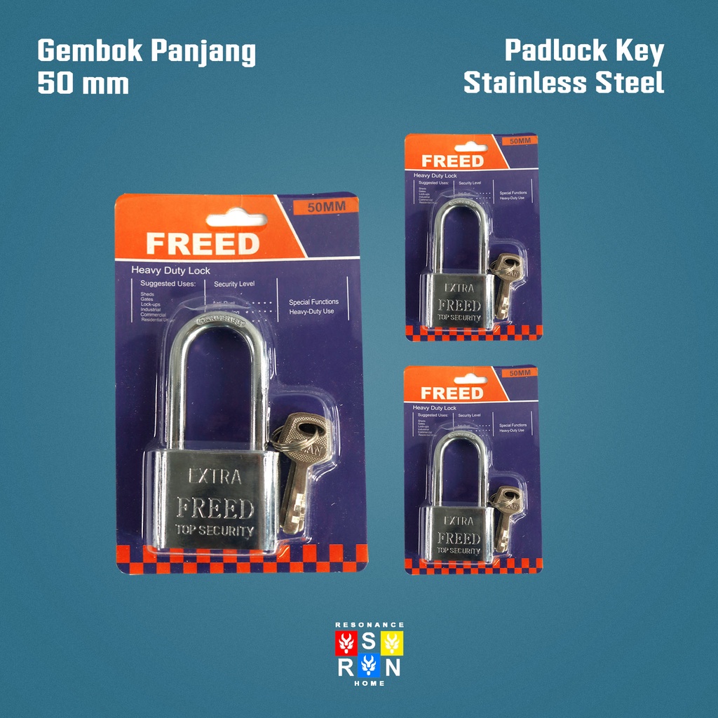 Kunci Gembok Rumah Tebal 50 / Kunci Gembok Resonance Home
