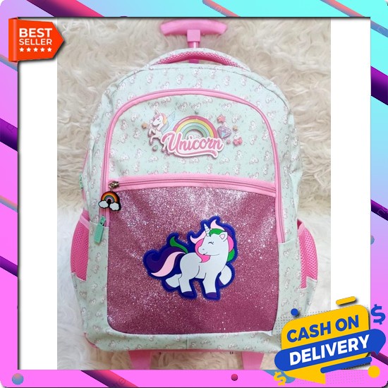 Tas Koper Troli Tas Roda Tas Dorong Anak Perempuan Iac Kid 106 Tas Anak Sekolah Paud Bahan Kain Spon