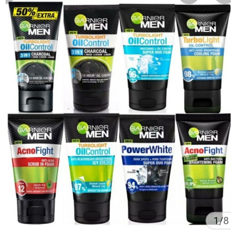 Garnier Facial Foam Men 100ml dan 50ml