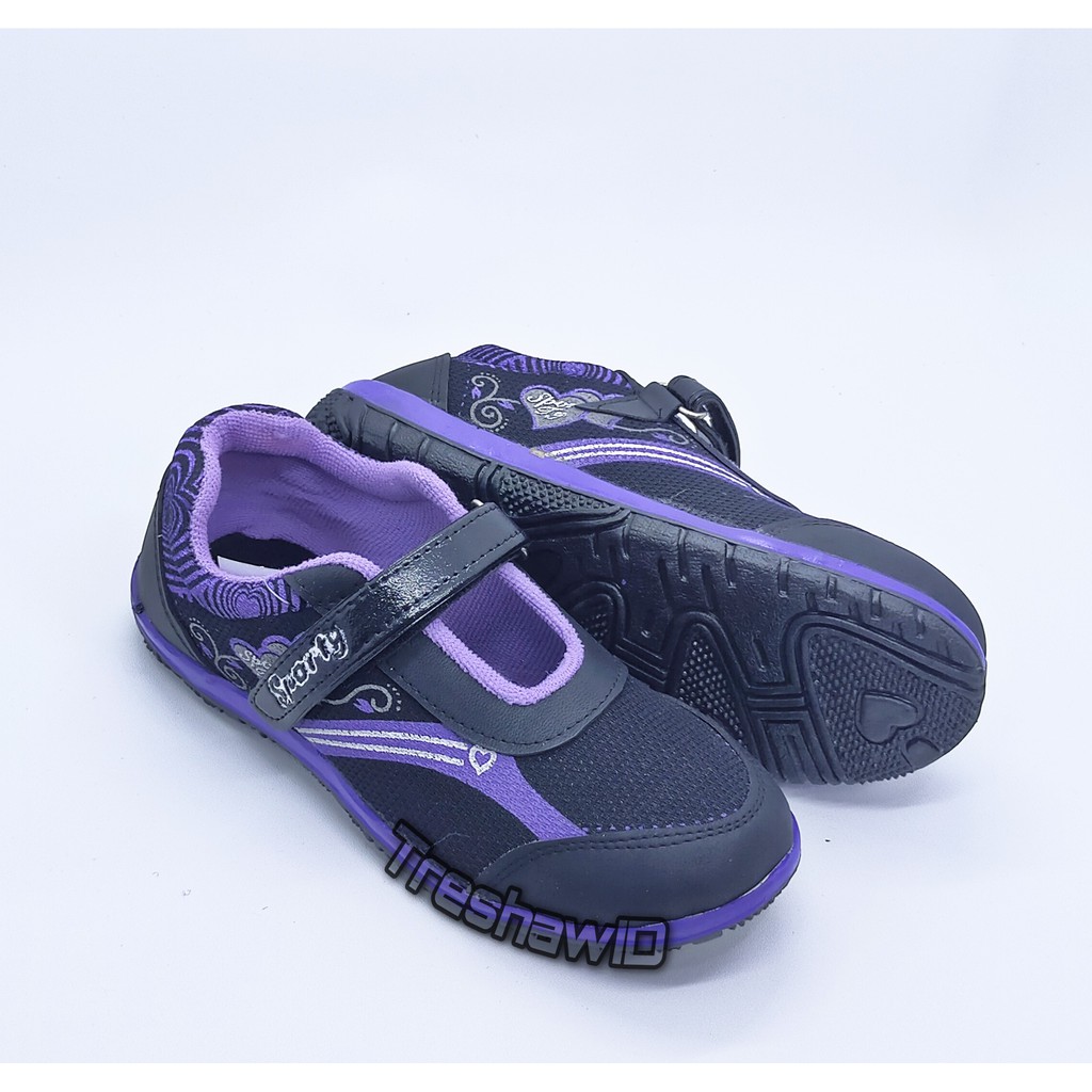 Sepatu Anak Perempuan Sekolah TK dan SD SPORTY Lucu Best Quality