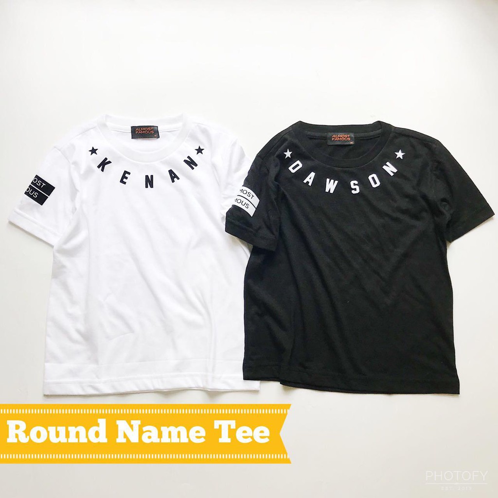 

Round name / TSHIRT CUSTOM / TSHIRT DEWASA / TSHIRT ANAK / CUSTOM