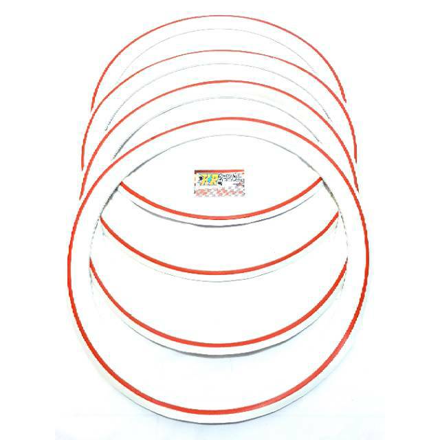 Lis list ban ring 17 classic putih strip warna