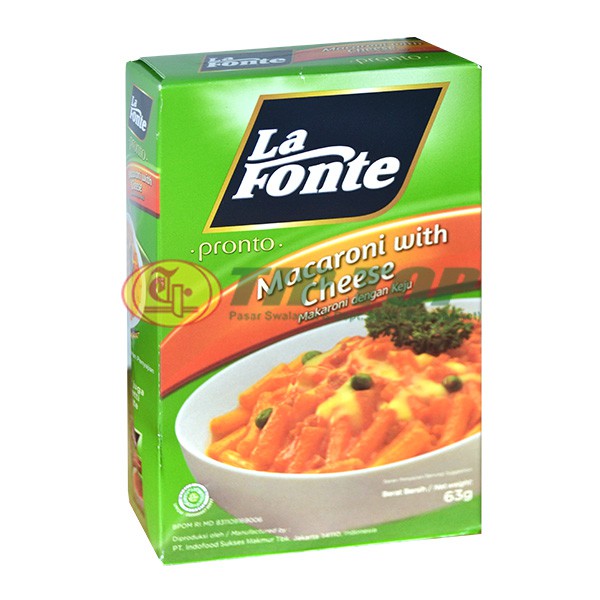 

LA FONTE PRONTO MAC W CHEESE 63GR