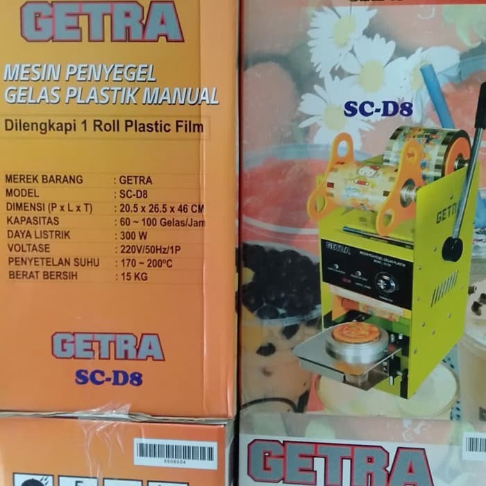 Cup sealer getra SC D8 + plastik LID