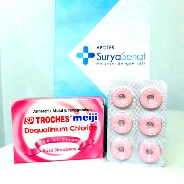 Sp Troches Meiji Rasa Strawberry Melon Isi 12 Tablet Hisap