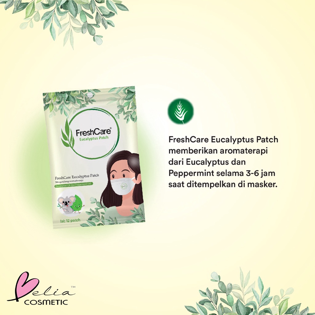 ❤ BELIA ❤ FRESHCARE Eucalyptus Patch | Isi 12 Patch | BPOM Fresh care