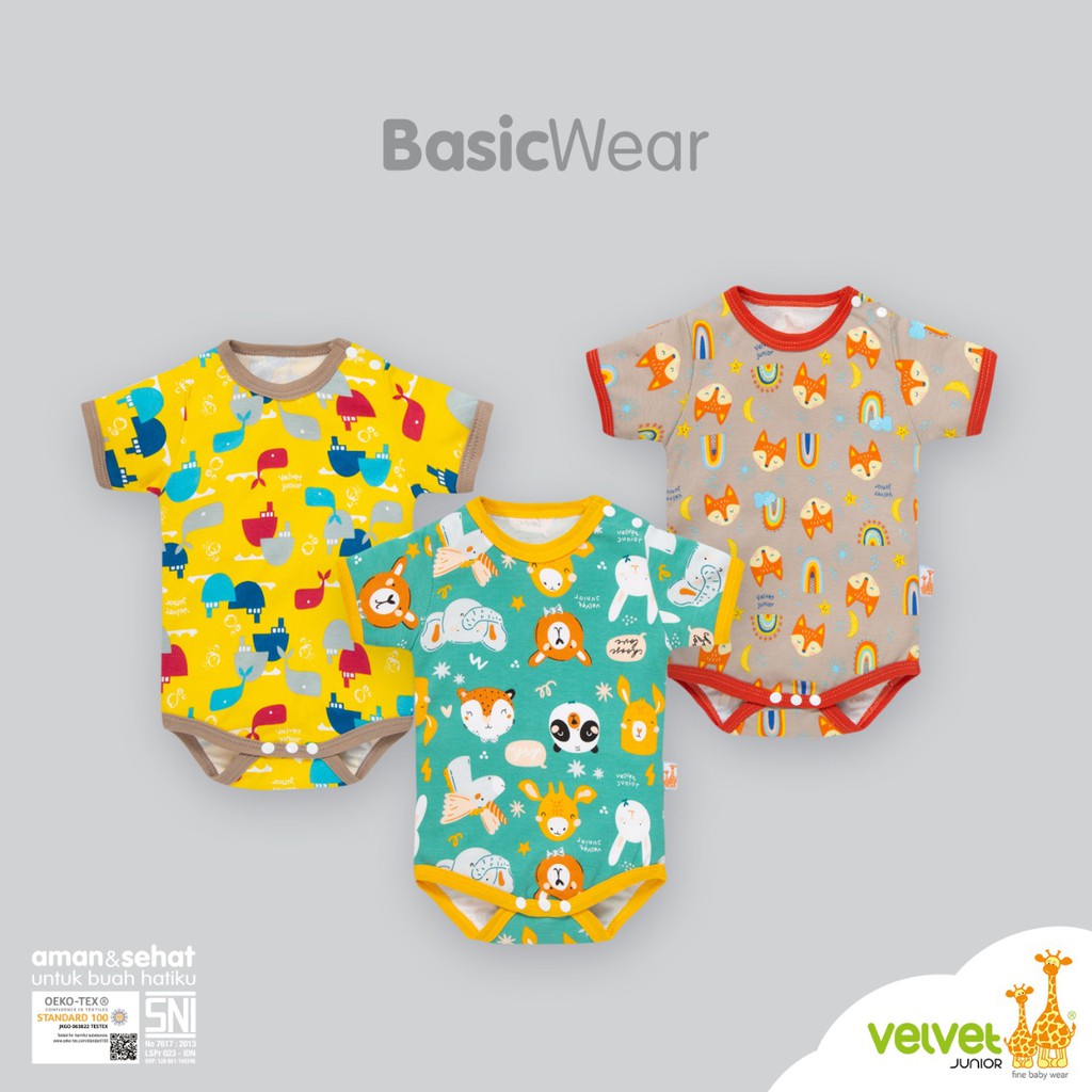 Velvet Junior Baju Kodok Jumper Segitiga Anak Bayi - Size NB [Satuan]-1
