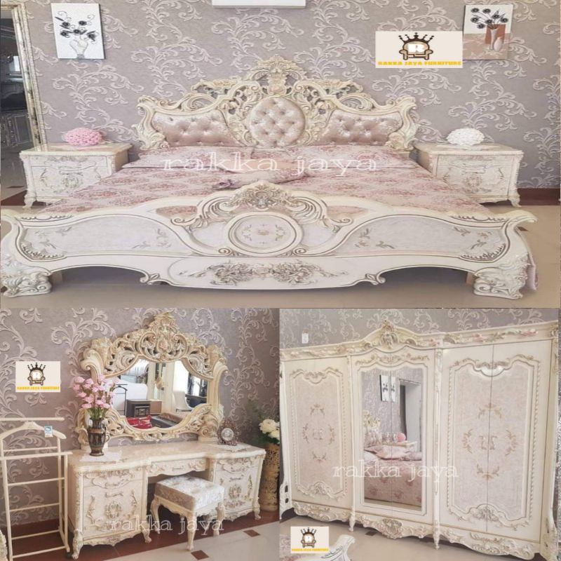 SET DIPAN UKIR LUXURY PINK MEWAH