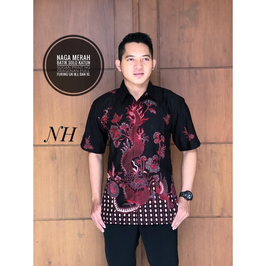 NAGA MERAH BATIKSOLOAMANAH KEMEJA BATIK PRIA SOLO LENGAN PENDEK PANJANG LAPIS FURING ATASAN PREMIUM MODERN KATUN HALUS SERAGAM KANTOR KELUARGA GITARJA UNGU TUMAN GINANDRA UNGU KLA PARANG TRUNTUM SUKET SEGORO SM  NIRWANA ALJAYA WISANGGENI DEWO PARANG KLA