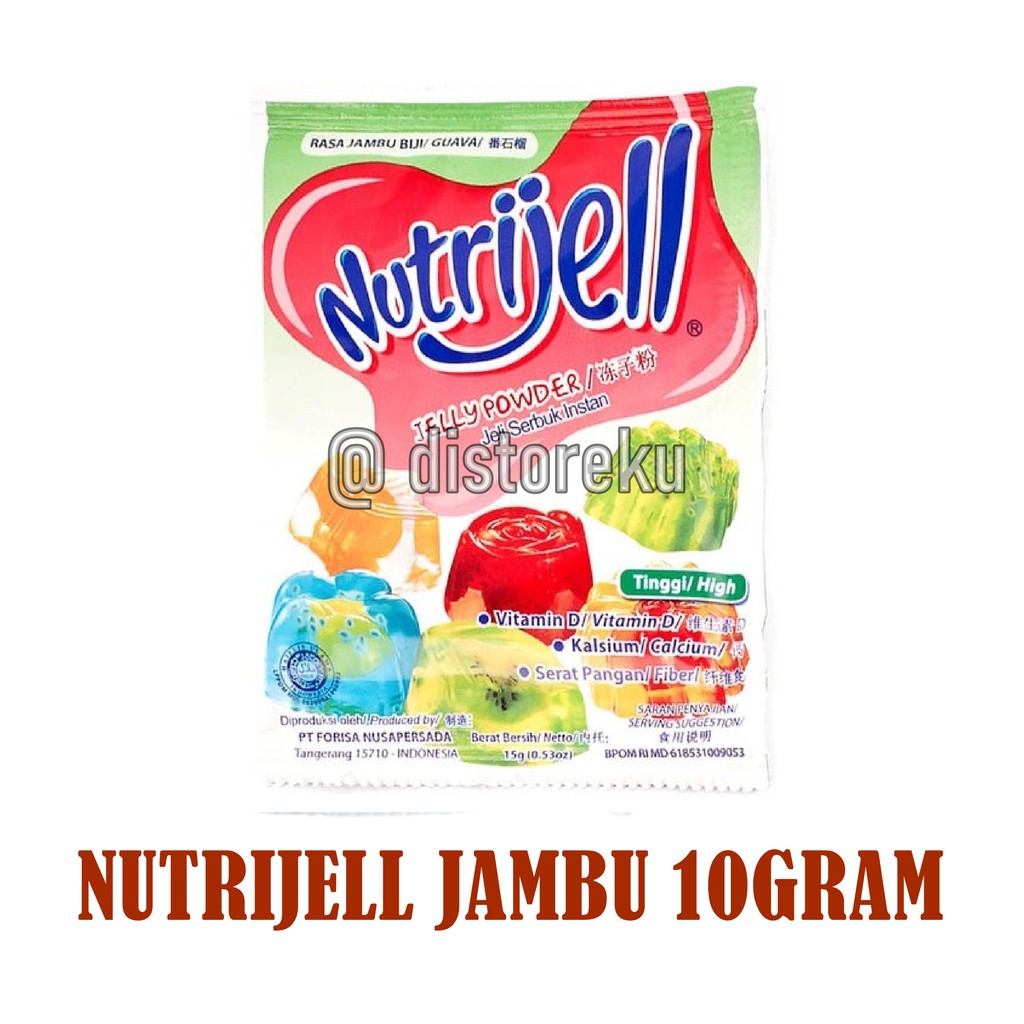 

Nutrijel agar" Jelly Powder Nutrijell ekonomis Rasa jambu guava 10 gr