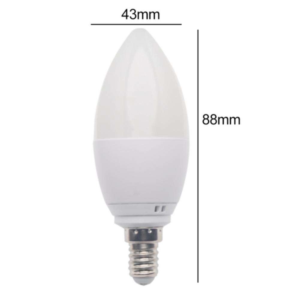  Lampu  LED Pintar E14 E12 E27 B22 RGB 5W 6W Lilin 
