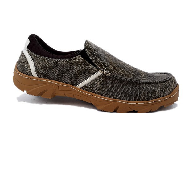 sepatu pria swiftwater X loafer canvas - espresso