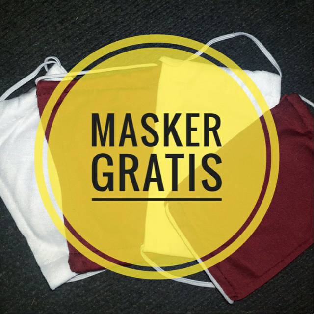 Masker kain 2 lapis ada busanya bude