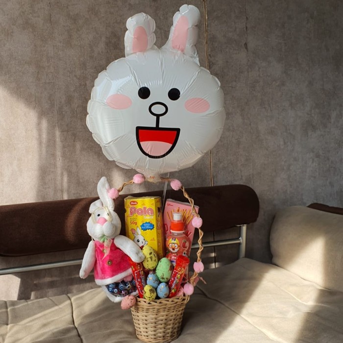 

Paket dekorasi box hampers easter bunny eggs kelinci telur paskah 215
