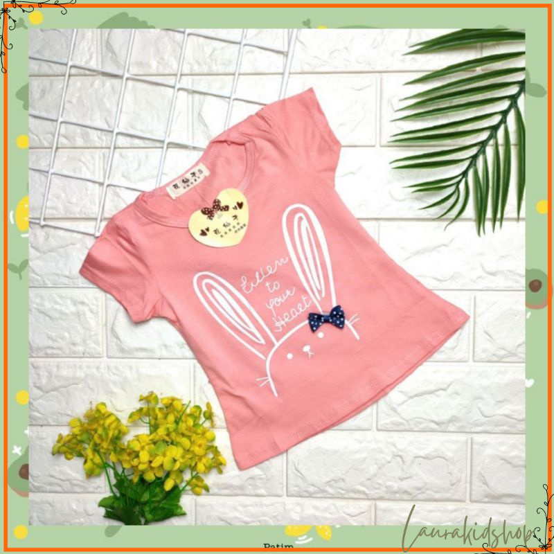 Kaos Atasan Anak Perempuan Import Premium Bayi - 3 Tahun