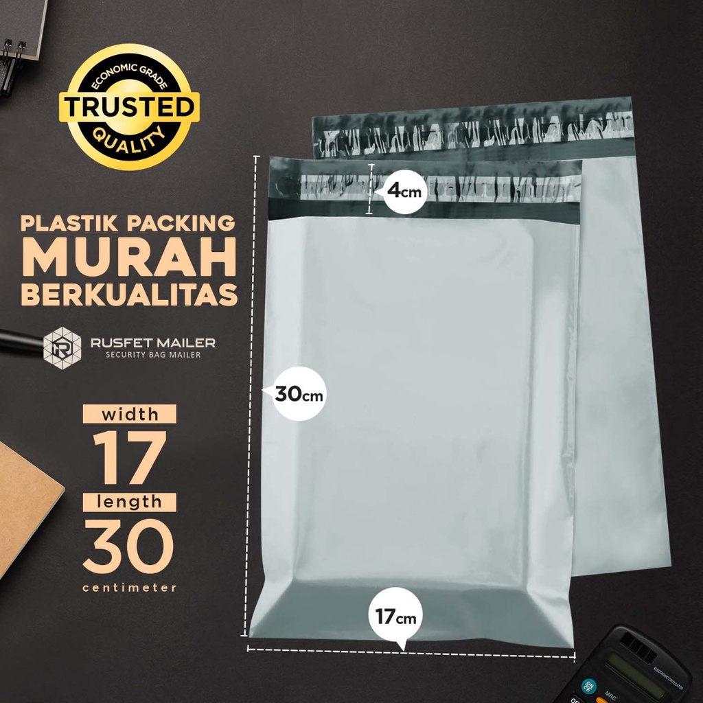 

Polymailer Ekonomis Light Gray | Plastik Packing Online Murah - 17x30