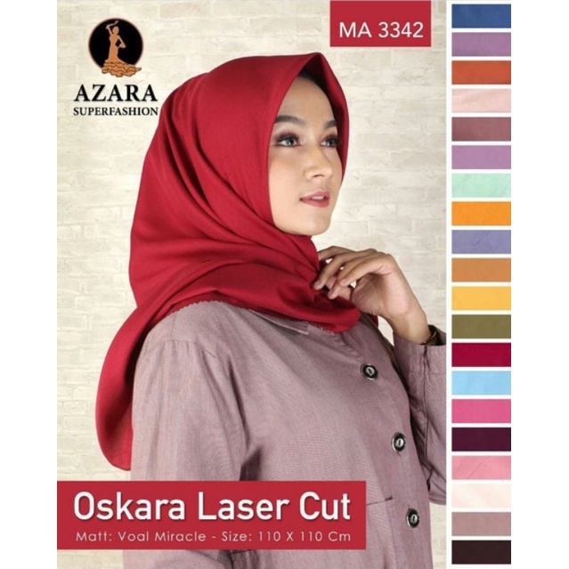 Hijab segiempat voal miracle Oskara by Azara Superfashion