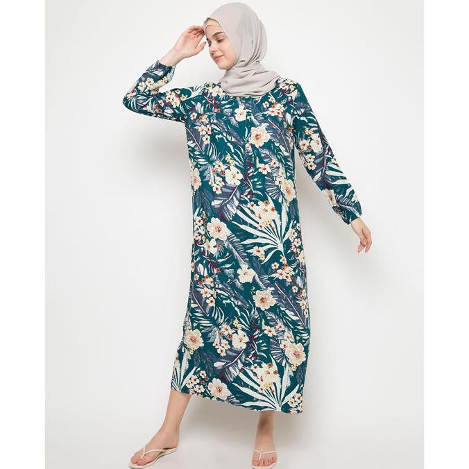 Feripuspa234 | St.Yves Daster Muslim Flowing Leaf/Baju Hamil/Baju Menyusui - L