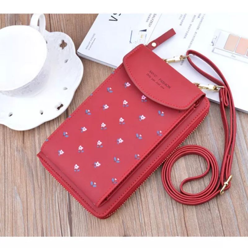 Pocket hp BOLISH V2 Tas Selempang  Dompet Panjang Wanita Import Real Pict Dompet Pocket