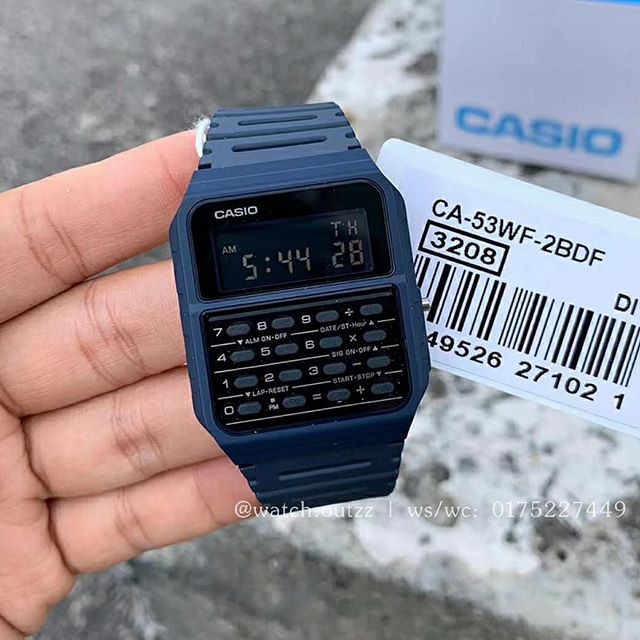 Jam Tangan Casio Ca 53wf 2b Blue Original Shopee Indonesia