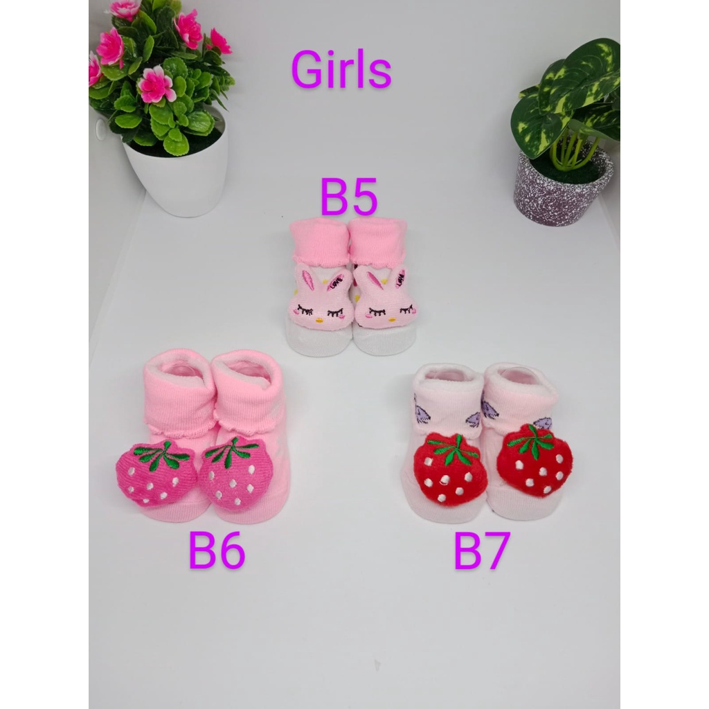 Kaos Kaki Boneka 3D Bayi Karakter Sepatu Bayi Animal Kaos Kaki Anti Slip Murah Baby Sock Import/plus mika